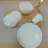 Vajilla de Porcelana Fina Estilo Occidental Plato para Bistec Bol para Ensalada Juego de Platos y Tazones con Relieve Estilo Europeo Fuente de Suministro para Comercio Electrónico Transfronterizo de Exportación