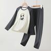Pijama para Niños de 26 Años, Clase A, Primavera y Verano, Raglán, Lyocell Lenzing, Pijama para Niños con Estampado de Dibujos Animados, Ropa con Aire Acondicionado para Niños