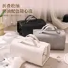 Bolsa de Higiene Pessoal e Maquiagem de Aparência Sofisticada, Grande Capacidade, Portátil, À Prova d'Água para Viagem, Bolsa de Armazenamento Destacável Quatro em Um