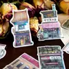 Pacote de Adesivos Yanji: Série Floricultura na Esquina, Adesivos Decorativos para Material DIY de Diário Vintage, 45 Peças, 4 Designs para Escolher