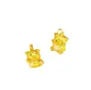 Colar com Pingente de Cobre Banhado a Ouro Novo Estilo com Strass e Acabamento Escovado, Pequeno Design de Porco Dourado, Novo Estilo Chinês, Atacado do Fabricante para E-commerce de Transmissão ao Vivo