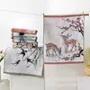 Serie Estilo Nacional Toalla Cuadrada de Gasa de Algodón Puro Toalla Facial de Dibujos Animados Toalla de Mano y Cara para Niños de Jardín de Infancia Exportación Transfronteriza
