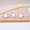 Sapo de cabeça grande contas de vidro animal pequeno de vidro desenho animado fofo acessórios material DIY atacado contas de vidro de sapo