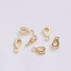 Conservación del Color Oro de 14K Hebilla Colgante Universal Latón Micro-incrustado Zircón Accesorios de Hebilla para Joyería DIY Collar Hecho a Mano Hebilla Melón