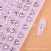 Nuevo Celebridad de Internet Uñas Artísticas Corazón Torcido Taladro para Uñas Corazón de Durazno Taladro Destello de Cristal Amor Taladro Grande Fondo Puntiagudo Corazón Taladro Accesorios
