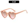 Novos óculos de sol de moda personalizados para crianças em formato de coração, fofos para bebês, proteção solar, proteção UV, óculos de sol fofos de coração de pêssego