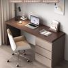 Escritorio de Madera Maciza y Gabinete Integrado Escritorio de Computadora con Cajón Tocador Mesa de Estudio para el Hogar Escritorio de Dormitorio