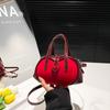2025 Verão Novo Versão Coreana Nicho Coração Bolinho Bolsa de Mão Moda Feminina Simples Bolsa de Ombro Transversal