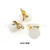 Nuevo botón decorativo de vidrio estilo nacional Ropa Han Traje Tang Cheongsam Colgante decorativo Material de jade colorido Botón de estilo nacional