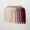 Suéter de Cachemira para Mujer Cuello Redondo Suéter de Cachemira 100% Pura Otoño e Invierno Nuevo Primera Línea Listo para Usar Jersey de Manga Larga Tejido para Fondo
