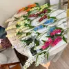 Flor artificial de jacinto de tallo largo de alta calidad, 3 ramas, flor artificial para decoraciones de boda, arreglos florales y decoración de sala de estar