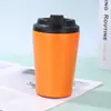 Novo Copo de Leite de 360ml com Escala, Copo de Café Portátil, Copo de Água Térmico de Aço Inoxidável para Escritório