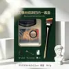 Kit de Maquiagem Preto Mágico Impecável Mais Vendido na Fronteira, Pincel para Base, Esponja para Pó, Paleta de Cores, Ferramentas de Beleza Três em Um em Estoque