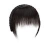 Agite o mesmo estilo trança, faixa de cabelo, franja, uma peça de cabelo real, testa, cortina, costeletas, cobrir cabelos brancos, franja, franja, peruca quebrada