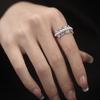 Anillo de jade de calabaza china de estilo antiguo medio para mujer, nuevo, de nicho resistente a la decoloración, de alta gama, ligero, de lujo, abierto, joyería al por mayor