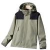 Wow chaqueta impermeable gruesa casual multicolor para hombre y mujer, nueva, personalizada, para exteriores, de una sola carga, de una sola capa