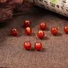Doze Zodíaco Contas Naturais Soltas Contas de Ágata Vermelha DIY Pulseira de Contas de Buda Contas Redondas Contas Espaçadoras Acessórios de Joias Fabricante Entrega Direta