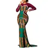 Amazon Source Vestido Longo de Algodão Encerado Feminino Roupa de Baile Transfronteiriça Sereia Sexy Vestido de Noite Lantejoura