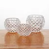 Decoração de Casa Transfronteiriça Estilo Europeu Mesa de Jantar Porta-Velas Esfera de Vidro de Cristal Ornamento Suporte para Velas Romântico para Casamento