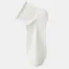 Calcetines Cortos de Seda de Morera con Borde Fruncido para Mujer, Frescos de Verano, Ultra-Delgados de Malla Transpirable, Casuales Sin Costuras, Calcetines JK para Mujer