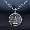 Atacado Bodhicitta Pingente Amarelo Deus da Riqueza Cruz Vajra Prata Esterlina 925 Colar para Homens e Mulheres Acessórios Xizang