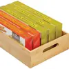 Caja de Almacenamiento para Cajón de Refrigerador de Gabinete de Madera Personalizado, Canasta Creativa para Frutas y Verduras, Charola para Café, Almacenamiento de Cucharas para Vajilla