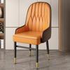 Silla de Comedor Hogar Mesa de Comedor Silla Lujo Ligero Gama Alta Silla de Té Silla de Hierro Forjado Taburete de Tocador Silla Informal Respaldo de Mahjong Vela Excelente