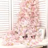 Enredadera Artificial de Flores de Cerezo Plástico Falso para Envolver Tubos de Aire Acondicionado de Interior, Cubierta Decorativa y Embellecimiento