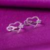 Japón y Corea del Sur nuevo amor clip para oreja de diamante hueco temperamento romántico en forma de U sin agujero en la oreja pendientes femeninos fabricantes al por mayor