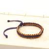 Accesorios antiguos de cuerda lisa tejida a mano con colores a juego, cuerda de mano, nuevo material, pequeña bolsa de tela, línea plana, pulsera Bodhi