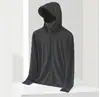 Chaqueta de verano fina de seda de hielo para hombre con protección solar, cortavientos exterior elegante, abrigo con capucha de alta calle americana para protección solar