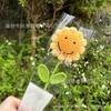 Flores Falsas de Crochê Feitas à Mão Finalizadas, Flores Artificiais, Decoração Floral, Flores de Girassol, Presente de Dia dos Namorados Dia dos Professores