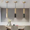 Luminária pendente de balcão de bar designer minimalista nórdico com design de mármore, luminária moderna simples e de luxo leve para sala de jantar e cabeceira
