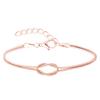 Pulseira Europeia e Americana Nó Novo Osso de Cobra Nó de Amor Dourado Amor Ilimitado Pulseira de Casal Corrente Romântica
