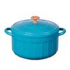 Olla Esmaltada Retro de Rayas Verticales, Bol Grande de Cerámica Estilo Japonés para Fideos Instantáneos con Tapa, Olla para Estofado con Doble Asa Anti-quemaduras, Bol para Arroz de Cafetería Estudiantil