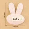 Tecido de desenho animado cabeça de coelho flor acessórios de cabelo terno de roupas acessórios adesivos pequenos de tecido acessórios de presilha de cabelo infantil material atacado