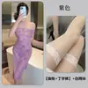 Fan Lei Ropa Interior Sexy de Encaje Vestido Largo Sexy Uniforme Vestido Morado Traje de Pijama Puro Deseo qqny938