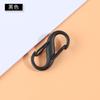 Fabricante de origen Gancho metálico negro en forma de ocho Llavero en forma de S Hebilla de semilla de girasol Aleación de zinc Hebilla colgante de doble extremo Accesorio para llaves