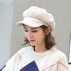 Boina de otoño e invierno para mujer, estilo coreano, a la moda, combina con todo, gorra de pintor vintage de color sólido, gorra octogonal para estudiante, moderna