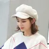 Chapéu Outono e Inverno Feminino Tendência Versátil Estilo Coreano Boné Fresh Bud Boina Outono Fashionável Novo Chapéu Octogonal Estilo Japonês