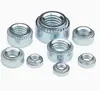 Fabricante Original Acero al Carbono Zincado Azul-Blanco Tuercas de Presión Cls M2~M12 Tuercas de Bloqueo Dentadas Tuercas con Placa de Presión