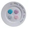 Pegatinas de concha grande con purpurina simulada para manualidades DIY, fundas de teléfono con pegamento de crema, Crocs, imanes de refrigerador, accesorios al por mayor