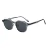 Nuevas gafas de sol para hombre transfronterizas con diseño de patilla plana, protección UV, montura de acetato TR