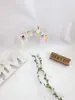 Velo de Cumpleaños para Niña Pasador de Pelo Bola de Color Dopamina Tul Esponjoso Lazo Atmosférico Accesorio para el Cabello Atrezzo para Fotos de Princesa