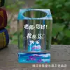 Adornos de Portaplumas de Cristal Regalo del Día del Maestro Regalo Creativo y Práctico para Maestros y Compañeros de Clase Fiesta DIY Grabado Personalizado