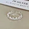 Diseño de Nicho en Forma de Corazón Estilo Minimalista Fresco Anillo de Corazón para Mujer Versátil Lujo Ligero Gama Alta Anillo Abierto para Dedo Índice para Mujer