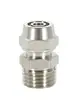 Conector Neumático de Aire de Cobre Micro de Giro Rápido a Través de Placa Cable Interno y Externo PC Recto de Paso Pe Tres Vías Codo Pl 4/8/10