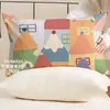 Funda de almohada de felpa con orejas grandes de invierno, forro polar doble grueso, funda de almohada individual de forro polar de coral para niños, lavable, estilo de dibujos animados