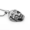 Anillo de calavera y cabeza de fantasma de personalidad retro retro dominante empaque independiente anillo de acero de titanio para hombre accesorios de moda modernos para hombre