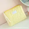 Bolsa de Cosméticos de Almacenamiento de Gran Capacidad, Conveniente y Portátil, para Niña de las Flores, Color Crema, Bolsa Linda para Artículos de Tocador de Viaje